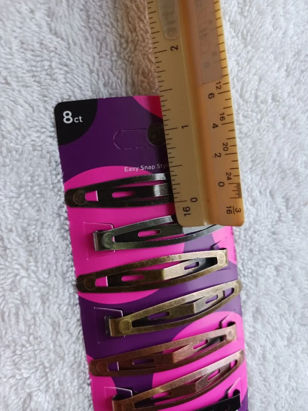 8 Goody Metal Hair Contour Snap Clips Brushed Metallic Painted Black Breanna 2+